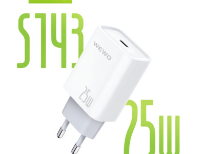 PUNJAČ 25W/3A S143 SUPER FAST PD TYPE C WEWO BELI