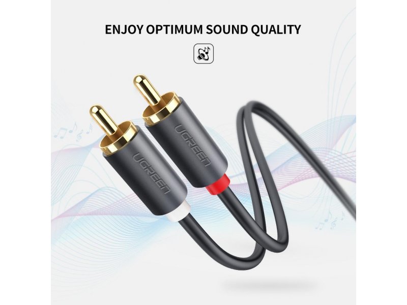 KABL 2RCA-2RCA 3m AV104 UGREEN