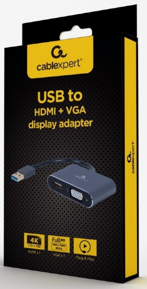 ADAPTER USB+HDMI+VGA A-USB3-HDMIVGA-01