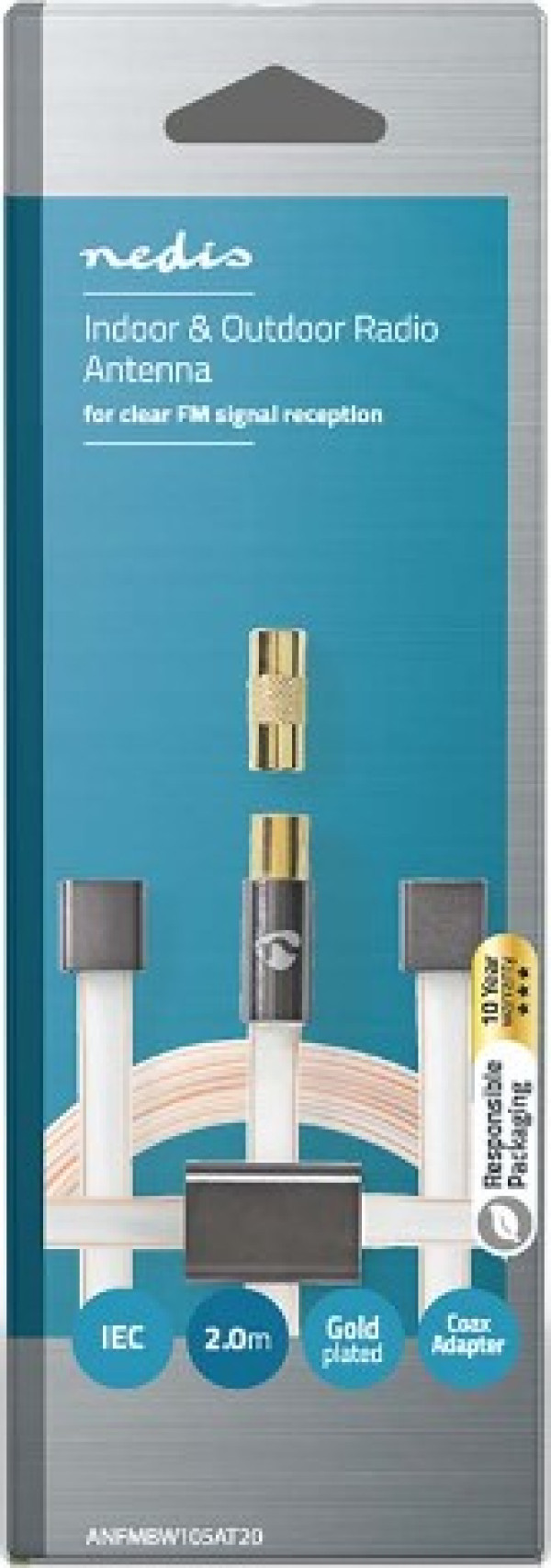 ANTENA FM ANFMBW105AT20 COAX ADAPTER 2M