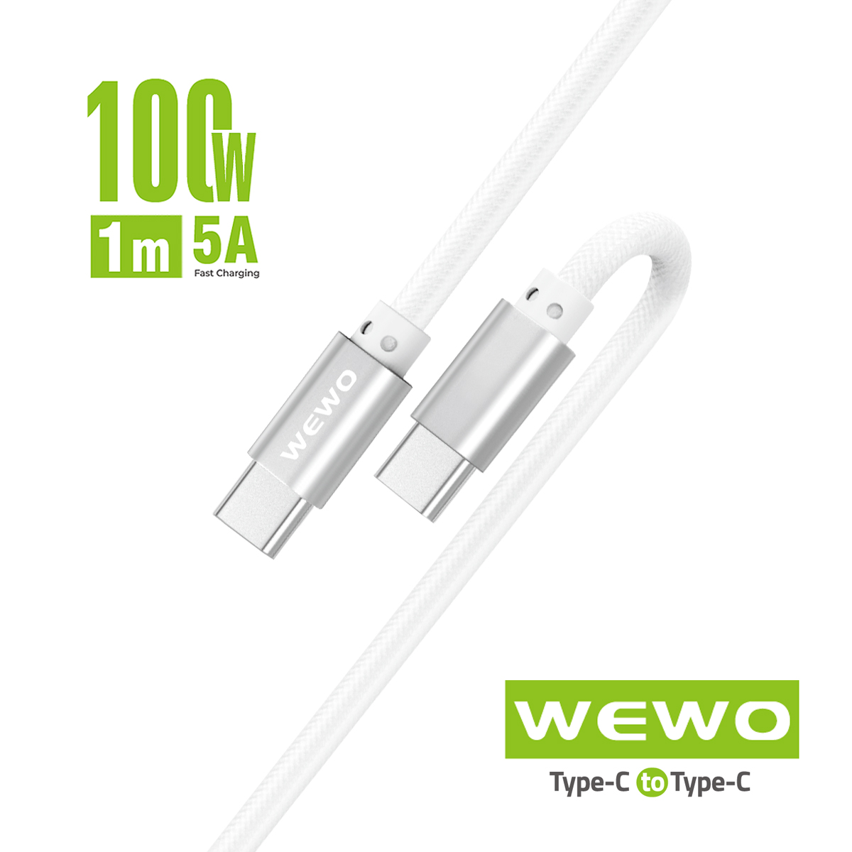 KABL TYPE-C WCA-002 FAST PD 100W/5A 1M WEWO