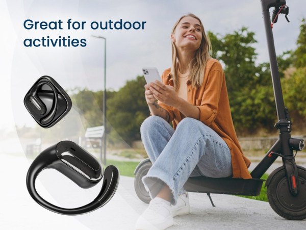 SLUŠALICE BLUETOOTH V5 OWS-01-BK