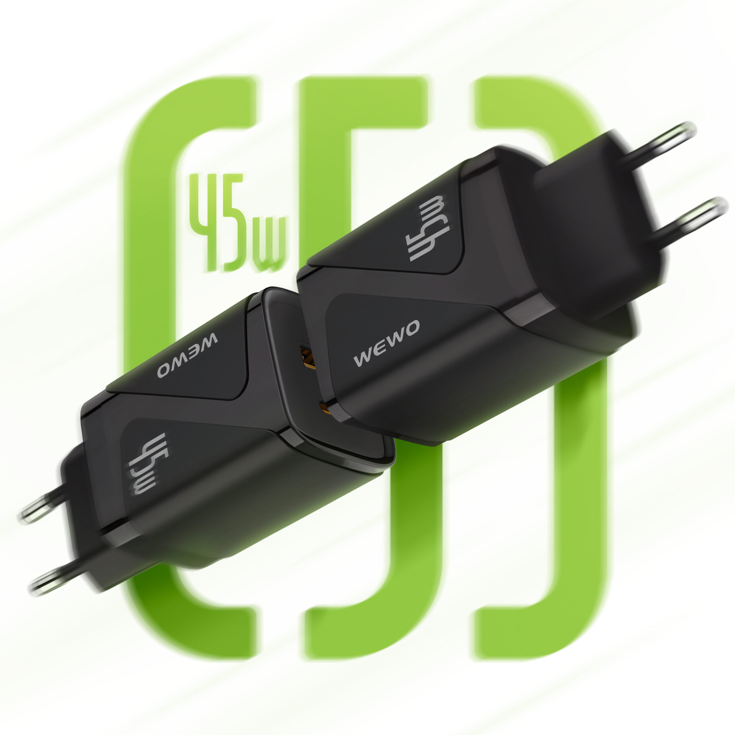 PUNJAČ USB+TYPE-C QC 45W/3A C53 WEWO