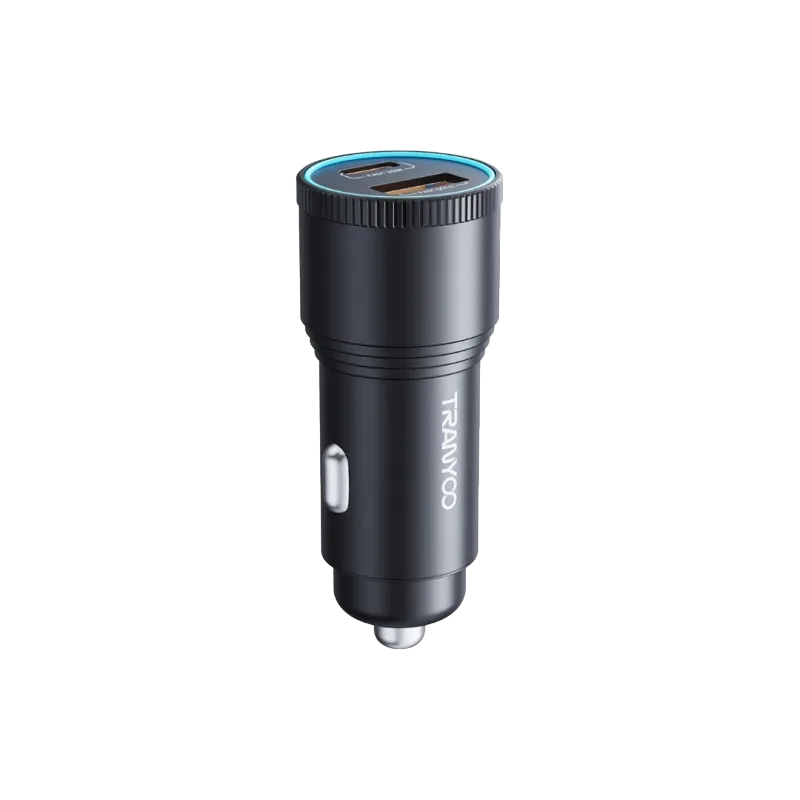 AUTO PUNJAČ T-C22 METALNI 1 USB QC5.0+PD 48W TRANYOO