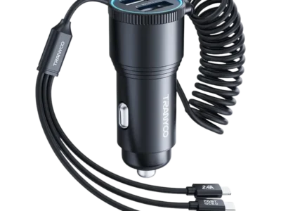 AUTO PUNJAČ T-C23 METALNI 2 USB 3/1 KABL 30W TRANYOO