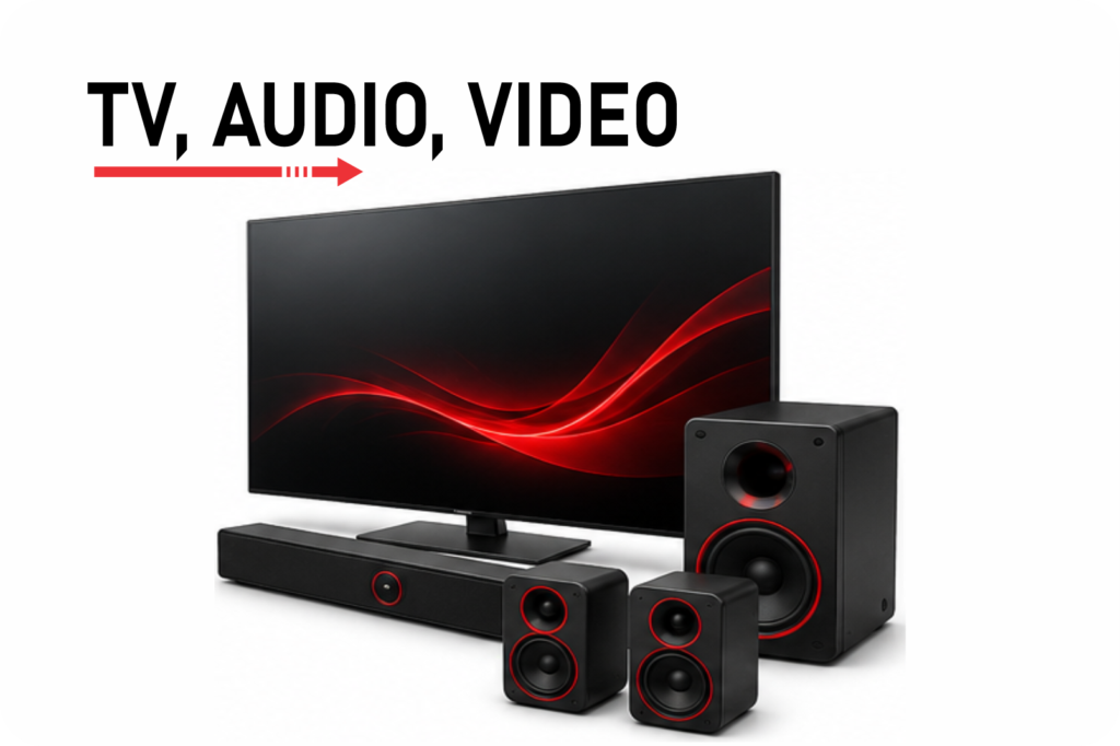 Tv, audio, video