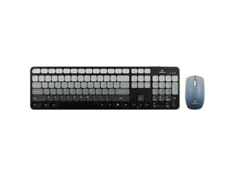 TASTATURA+MIŠ WIRELESS PRISM VK-20248-GR SIVA VOLKANO