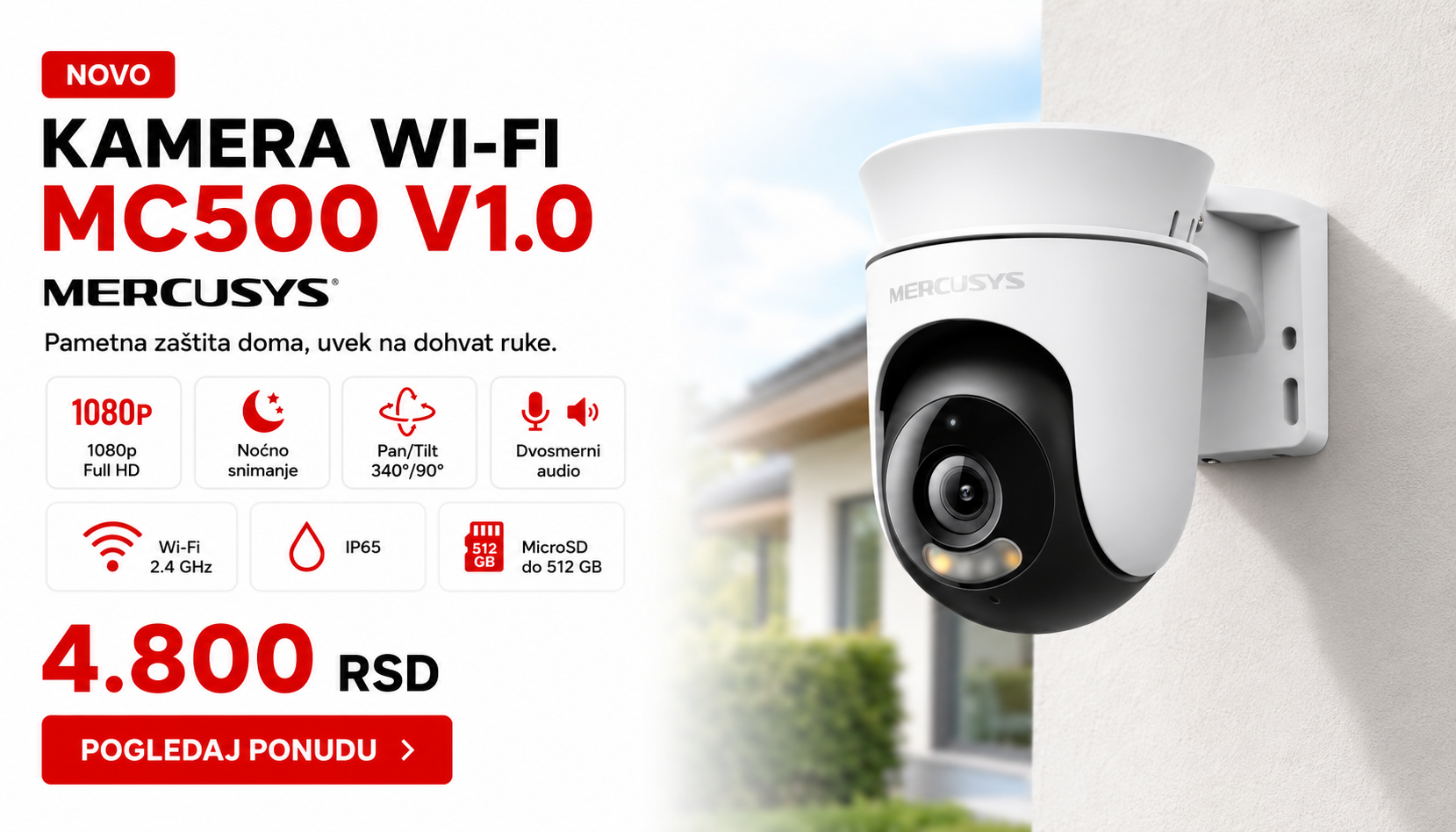 KAMERA WI-FI MC500V1.0 MERCUSYS