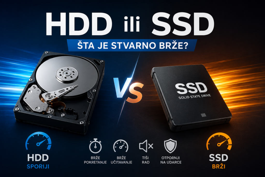 HDD ili SSD – šta je stvarno brže?