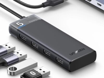 HUB 4 PORTA CM653 USB 3.0 DO 5GB/S UGREEN